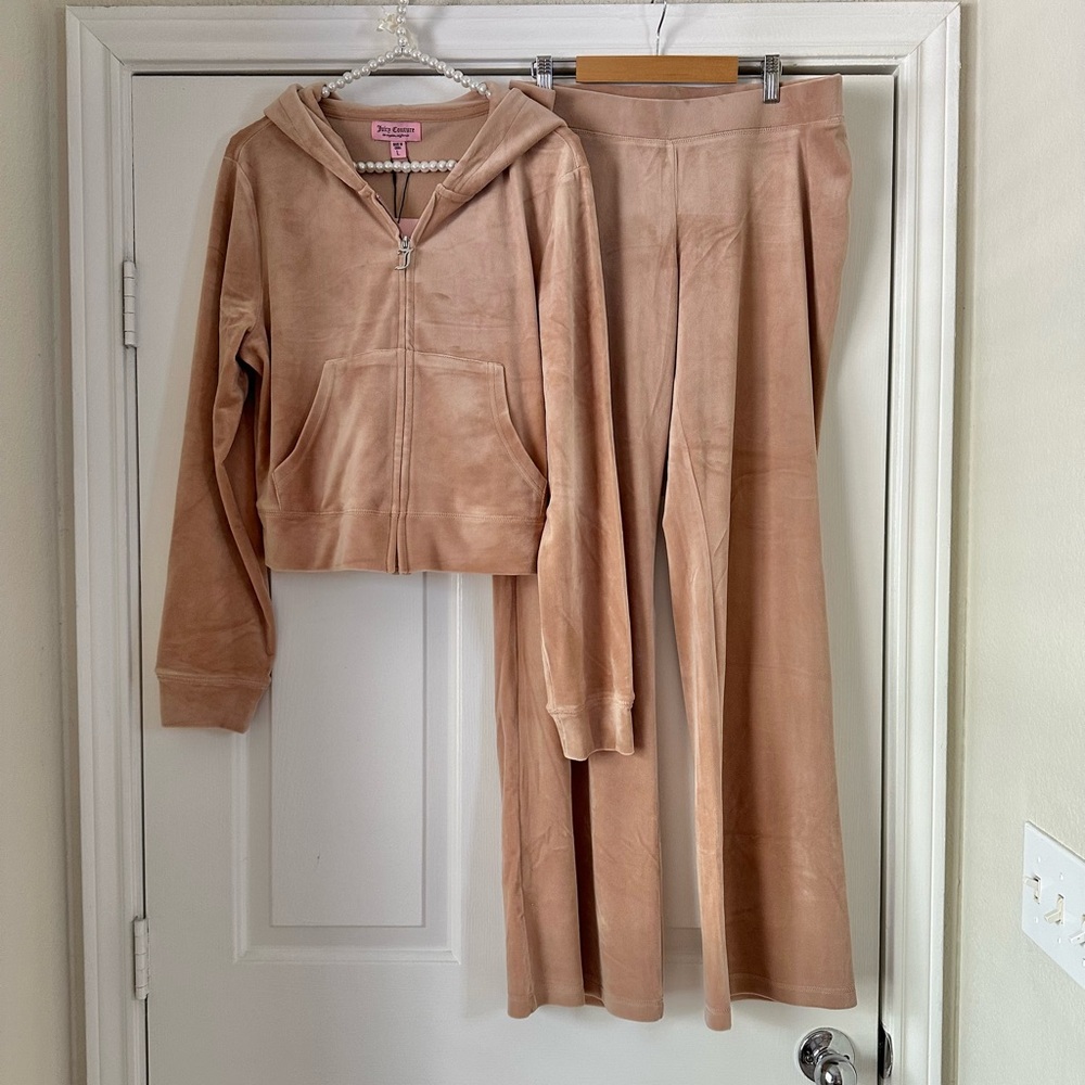 Juicy Couture Cocoa Velour Bling Tracksuit